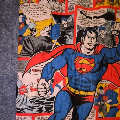 LOT 177B3: Vintage 1975 Superman Sleeping Bag-National Periodical Publ. -Child Sized