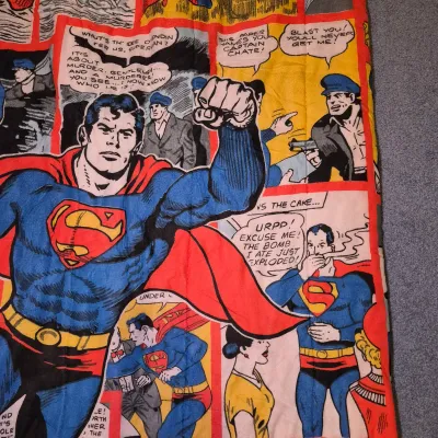 LOT 177B3: Vintage 1975 Superman Sleeping Bag-National Periodical Publ. -Child Sized