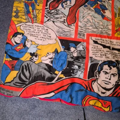 LOT 177B3: Vintage 1975 Superman Sleeping Bag-National Periodical Publ. -Child Sized