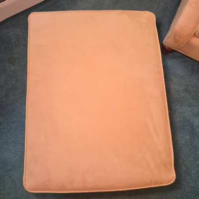 LOT 20W: Broyhill Microfiber Chair and Ottoman