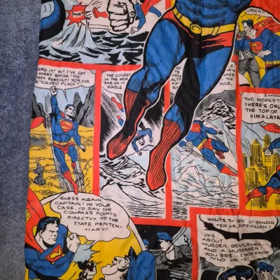 LOT 177B3: Vintage 1975 Superman Sleeping Bag-National Periodical Publ. -Child Sized