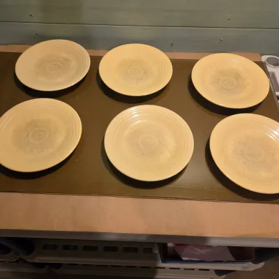 Sale Photo Thumbnail #214: Set of 11 Fiesta Lunch Plates in Yellow