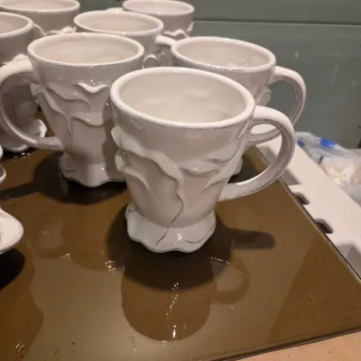 Roscher Antique White Leaf Dishes