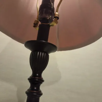 Sale Photo Thumbnail #396: Tall Candlestick Lamp and smaller table lamp