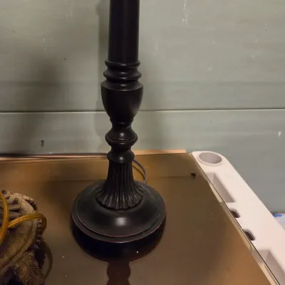 Sale Photo Thumbnail #397: Tall Candlestick Lamp and smaller table lamp