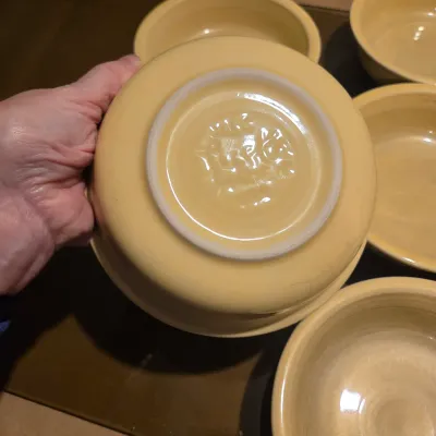 Sale Photo Thumbnail #227: First lot of Fiesta Coupe Cereal Bowls - 7 Yellow