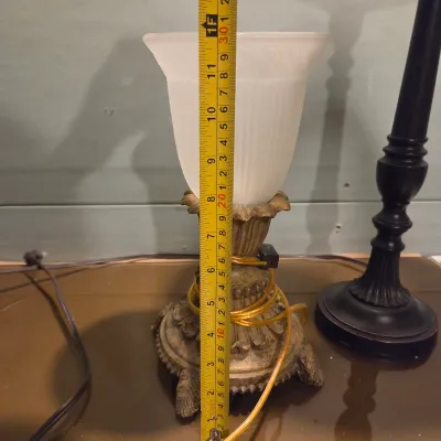 Sale Photo Thumbnail #394: Tall Candlestick Lamp and smaller table lamp