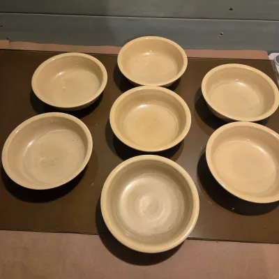 Sale Photo Thumbnail #226: First lot of Fiesta Coupe Cereal Bowls - 7 Yellow