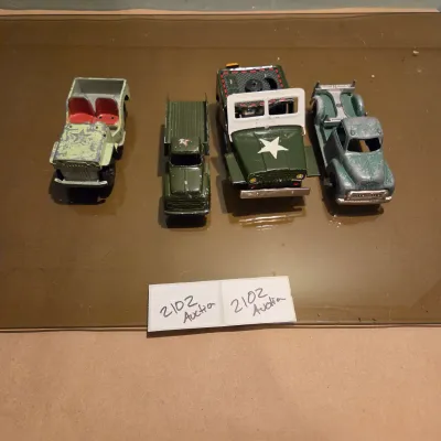 Sale Photo Thumbnail #450: Lot of 4 toy vehicles