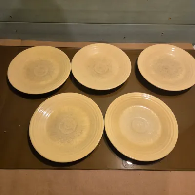 Sale Photo Thumbnail #216: Set of 11 Fiesta Lunch Plates in Yellow