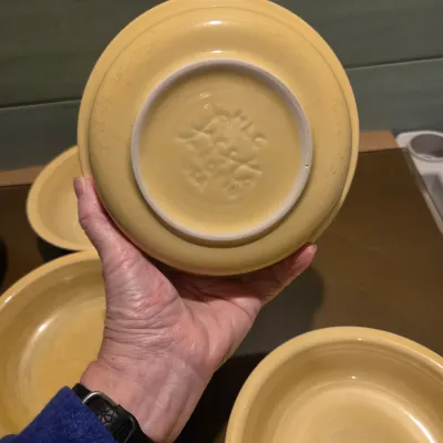 Sale Photo Thumbnail #228: First lot of Fiesta Coupe Cereal Bowls - 7 Yellow