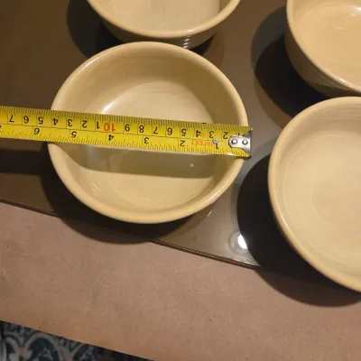 Sale Photo Thumbnail #247: Set of 9 small Fiesta Fruit bowls in Yellow