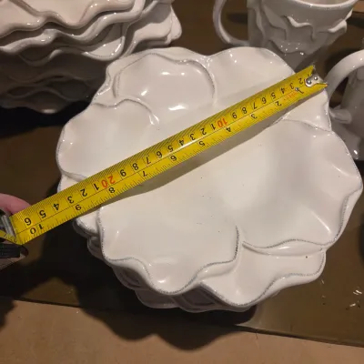 Roscher Antique White Leaf Dishes