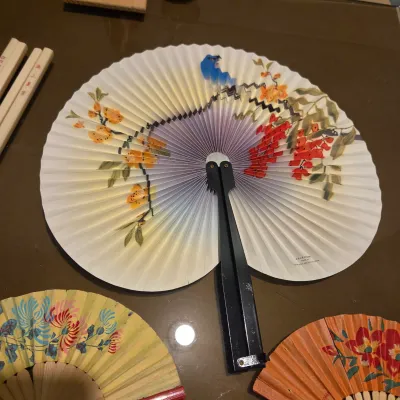 Sale Photo Thumbnail #181: some very small fans, chopsticks, doll etc