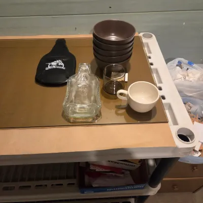 Flattened Bottle Spoon rests and bowls