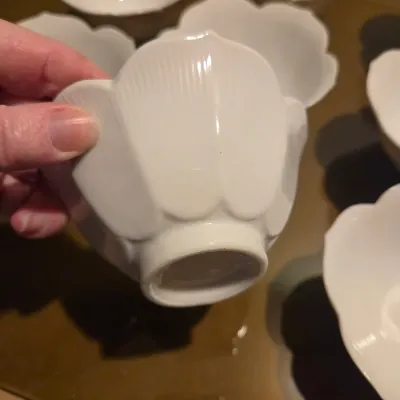 Sale Photo Thumbnail #552: Mixed Lot of White Lotus Dishes