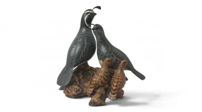 Sale Photo Thumbnail #8: Big sky carvers quail sculpture