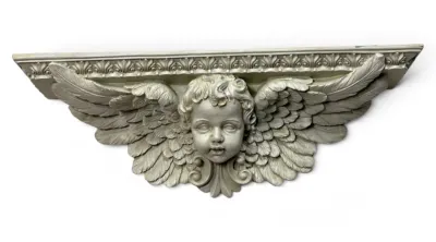 Sale Photo Thumbnail #10: Cherub wall shelf
