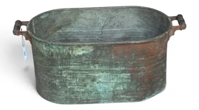Sale Photo Thumbnail #4: Antique boiler wash tub