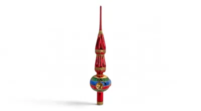 Sale Photo Thumbnail #41: Vintage glass tree topper