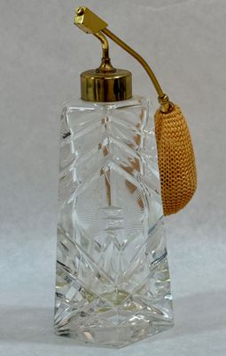 Vintage Cut Glass Perfume Atomizer Bottle