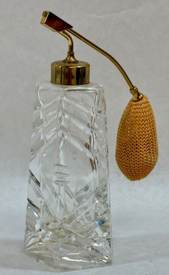 Vintage Cut Glass Perfume Atomizer Bottle