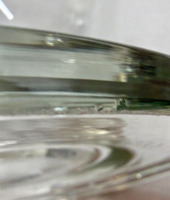 Large Clear Glass Urn Vase