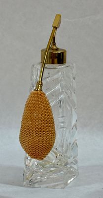 Vintage Cut Glass Perfume Atomizer Bottle
