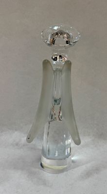 The Tuscany Collection Clear & Frosted Crystal Angel Figurine - 8.5 Inch