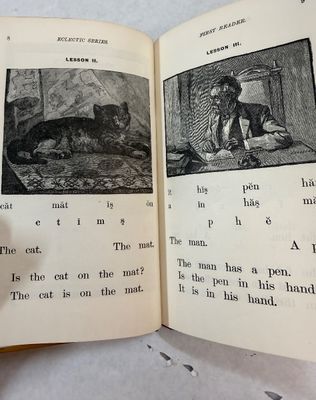 McGuffey's First Eclectic Reader Revised Edition Hardcover Book - 1920 Edition