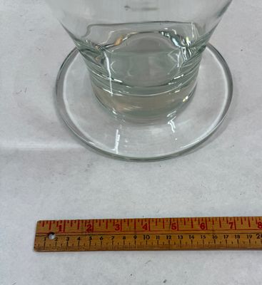 Large Clear Glass Urn Vase