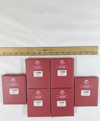 Lot of 6 Lenox Silver-Tone Jewel-Accented Sparkle and Scroll Multi-Crystal Ornaments in Boxes