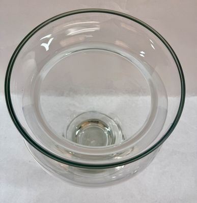 Large Clear Glass Urn Vase