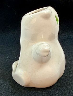 Vintage Iridescent Ceramic Ghost Candle Holder