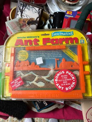 Sale Photo Thumbnail #78: Vintage Uncle Milton's Ant Farm toy in its original blister pack packaging, 