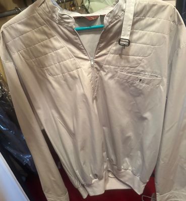 Sale Photo Thumbnail #18: Vintage light gray quarter-zip windbreaker pullover by SV… the best brand jeans I wore in high school 