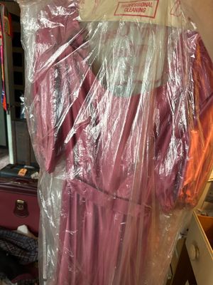 Sale Photo Thumbnail #98: Vintage mauve pink formal dress 
