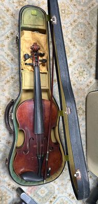 Sale Photo Thumbnail #68: Vintage wooden violin with bow 