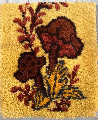 Sale Photo Thumbnail #156: Vintage 1970s latch hook wall hanging 