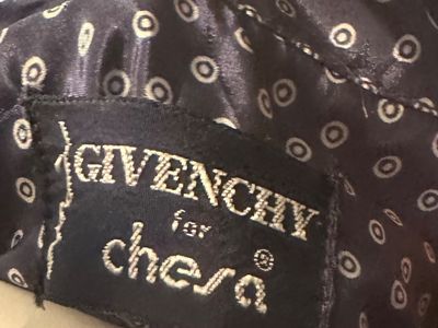 Sale Photo Thumbnail #34: Vintage Givenchy for Chesa embroidered and silk lining.