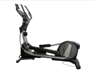 Sale Photo Thumbnail #30: Modern black and silver elliptical exercise machine with digital console and moving handlebars, appearing in good condition.