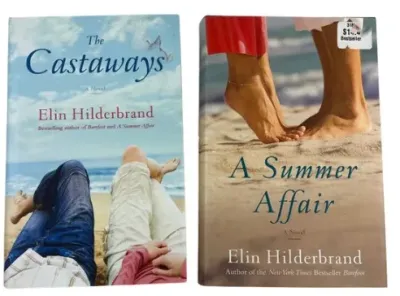 Sale Photo Thumbnail #167: Pair of Elin Hilderbrand hardcover novels, including "The Castaways" and "A Summer Affair", both in good pre-owned condition.