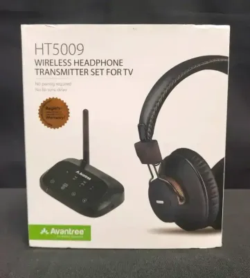 HT5009 WIRELESS HEADPHONE TRANSMITTER SET FOR TV