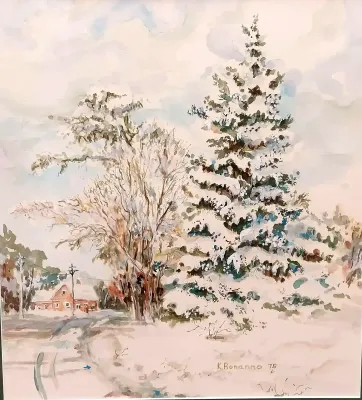 WATERCOLOR BY K. BONANNO '75 