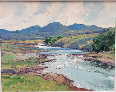 LACKAGH RIVER COUNTY DONGAL IRELAND BY GERALD J.A. CARSON 