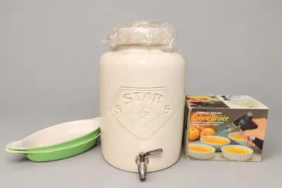 BEVERAGE DISPENSER, CRÈME BRÛLÈE SET AND MORE
