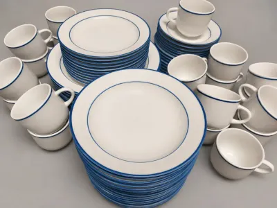 WHITE PORCELAIN DINNERWARE