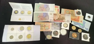COLLECTION OF VINTAGE COINS AND EUROPEAN DOLLARS