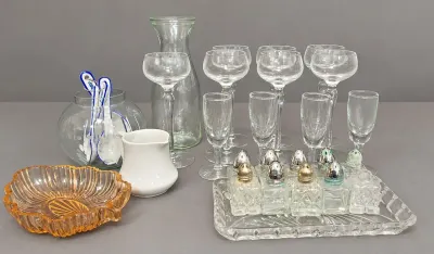 GLASSWARE AND SALT & PEPPER SHAKERS COLLECTION