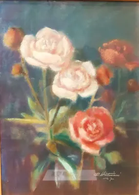 PINK FLORAL STILL LIFE BY OIVA HIETANIEMI 
